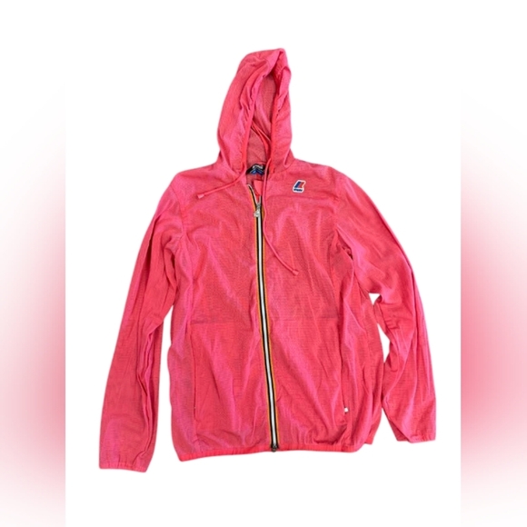 K-way EUC Pink Mesh Windbreaker Size XL - Picture 5 of 9